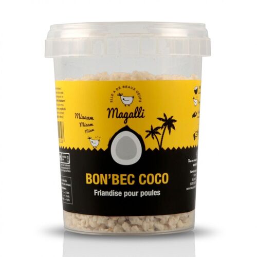 Friandise pour poule Bon’Becs noix de coco 250g - Magalli
