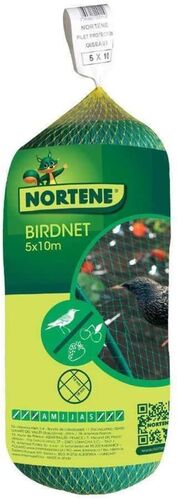 Filet de protection oiseaux pour poulailler vert Birdnet 5x10m - Nortene