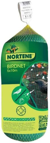 Filet de protection oiseaux pour poulailler vert Birdnet 5x10m - Nortene
