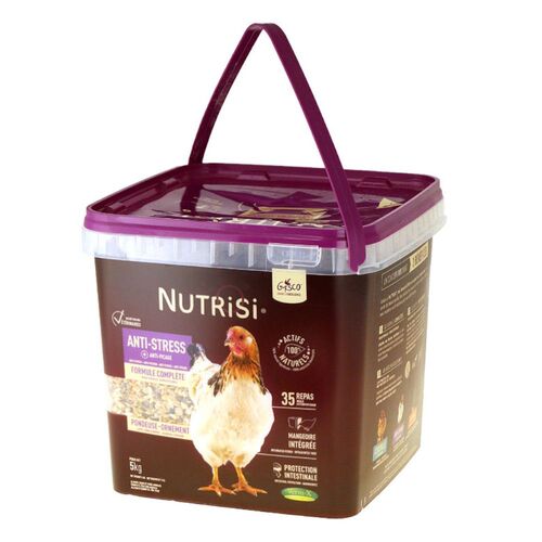 Mélange pour poule avec mangeoire intégrée Nutrisi Anti-Stress 5Kg - Gasco