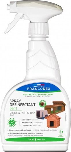 Spray désinfectant 5 en 1 750ML - Francodex